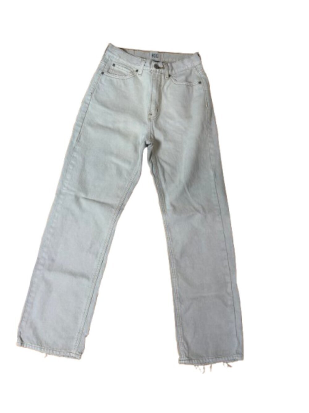 Urban Outfitters BDG Cowboy Jean Size 27 Stone Ecru Cream Straight Wide Leg